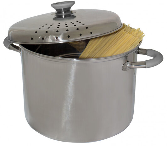 pannenset Roma 1,6/2,3/6,3 liter staal zilver 3-delig