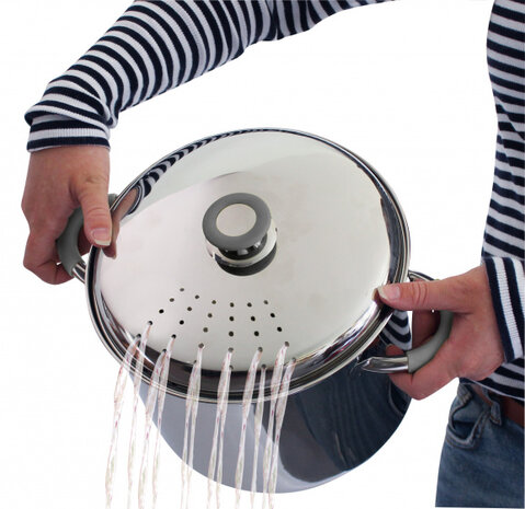 pannenset Roma 1,6/2,3/6,3 liter staal zilver 3-delig