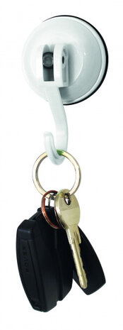 ophanghaken 9,7 x 5,8 cm ABS wit 2 stuks
