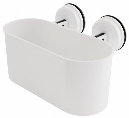 opbergbakje ovaal 26,5 x 16,5 cm ABS wit