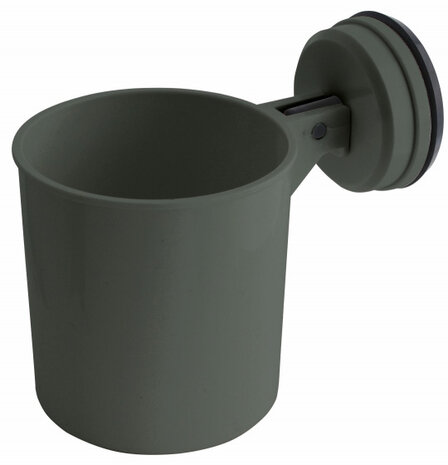 opbergbakje rond 11 cm ABS grijs