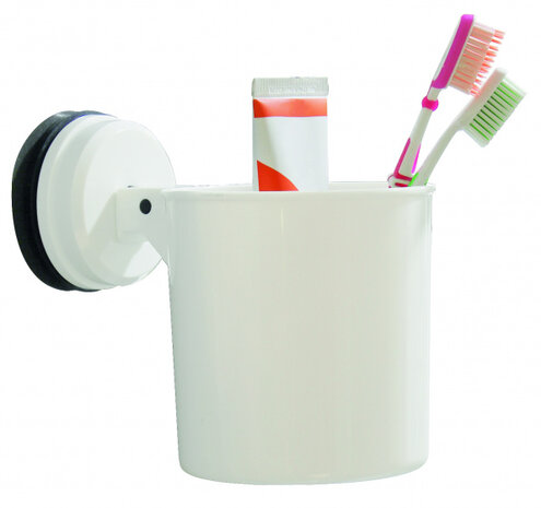 opbergbakje rond 11 cm ABS wit