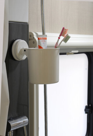 opbergbakje rond 11 cm ABS wit