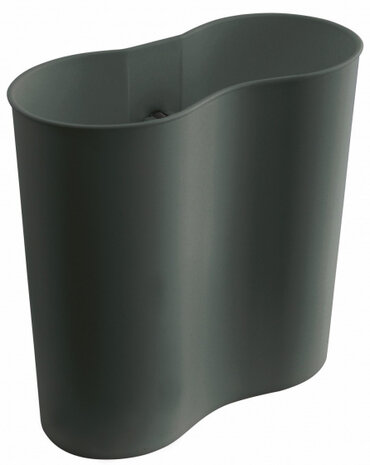 opbergbakje hoog 20 x 20 cm ABS grijs