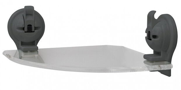 wandhoekplank 23 x 23 cm ABS grijs