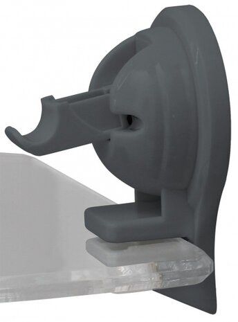 wandhoekplank 23 x 23 cm ABS grijs