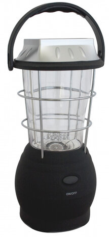 campinglamp Wega oplaadbaar 26 cm polycarbonaat zwart