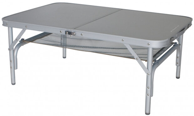campingtafel Monnai 90 x 70 x 60 cm aluminium grijs