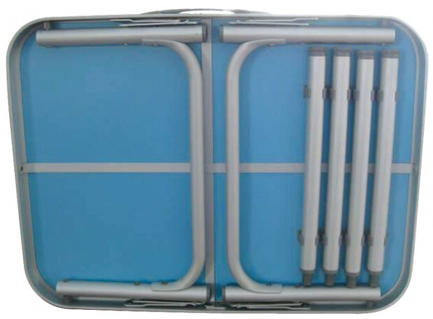 campingtafel Sante 60 x 58 x 40 cm aluminium grijs