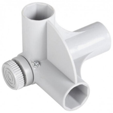 hoekstukken opbergkast 22 mm PVC wit 4 stuks