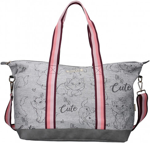 shopper Aristokatten meisjes 57 cm polyester grijs/roze