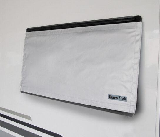 raambedekking 120 x 60 cm polyester grijs