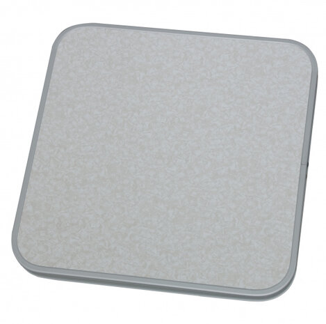tafelblad voor campingkrukje 40 x 40 cm MDF grijs