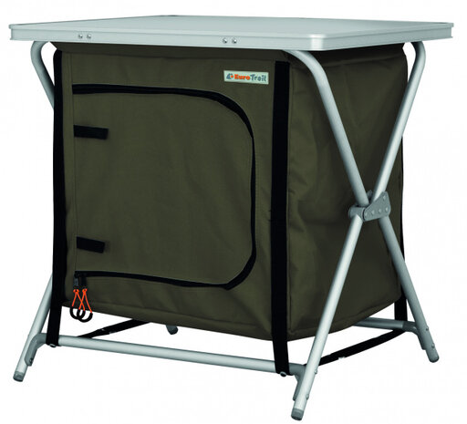 campingkast Rieux 60 x 50 x 60 cm aluminium antraciet