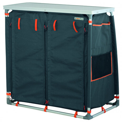 campingkast Villefort 101 x 57 x 98 cm aluminium navy