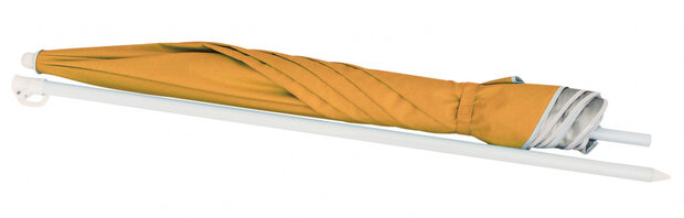 strandparasol 180 x 160 cm staal oranje 2-delig
