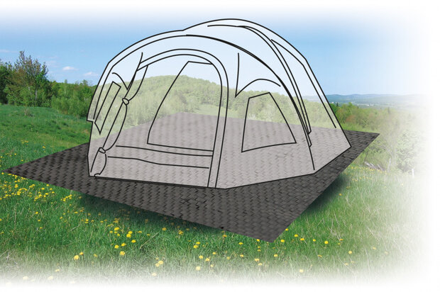 grondzeil 105 gr/m&sup2; polypropyleen 250 x 400 cm zwart