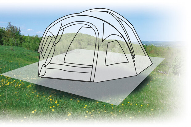 grondzeil 0,03 mm polyetheen 500 x 400 cm transparant