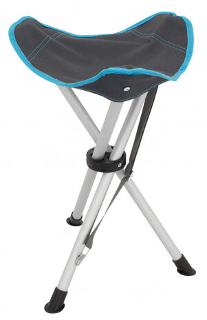 campingkruk Alta 41 x 35 cm aluminium grijs/blauw