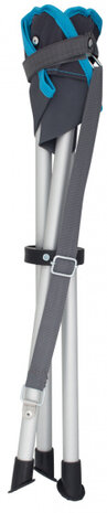campingkruk Alta 41 x 35 cm aluminium grijs/blauw