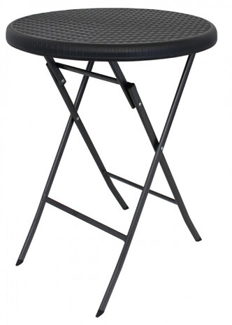 tafel Louvre rond 60 x 75 cm staal grijs