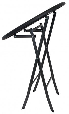 tafel Louvre rond 60 x 75 cm staal grijs