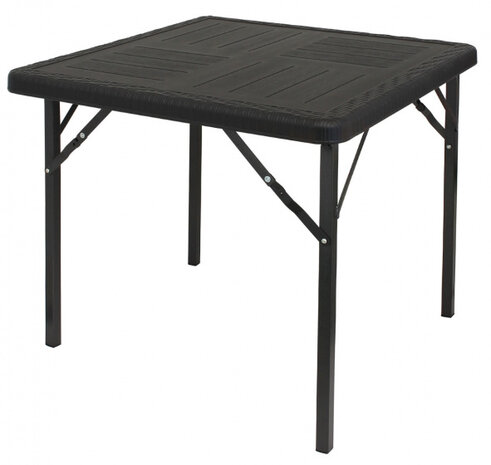 tafel Orly vierkant 77 x 77 x 69 cm staal zwart
