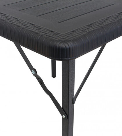 tafel Orly vierkant 77 x 77 x 69 cm staal zwart