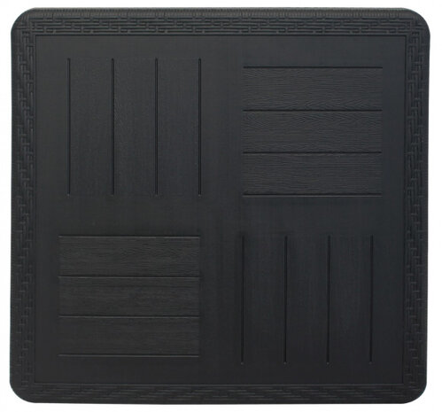 tafel Orly vierkant 77 x 77 x 69 cm staal zwart