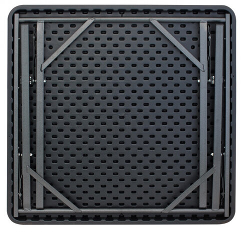 tafel Orly vierkant 77 x 77 x 69 cm staal zwart