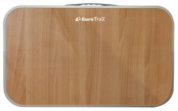 klaptafel Dornas 56 x 33 cm aluminium/hout blank