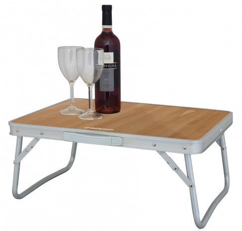 klaptafel Dornas 56 x 33 cm aluminium/hout blank