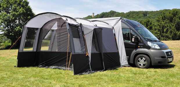 bustent Silverstone 2-persoons polyester/staal grijs