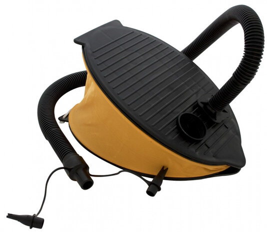 voetpomp 3 liter polyester 28 cm zwart/geel 4-delig