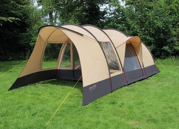 familietent Georgia 4-5 persoons 620 cm beige/bruin