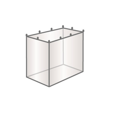 klamboe Box junior 160 x 135 cm polyester/mesh wit