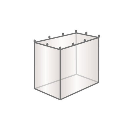klamboe Box junior 1-persoons polyester/mesh wit