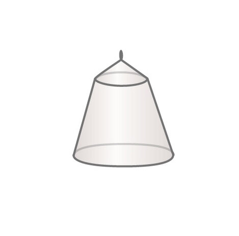 klamboe Pyramid 1-persoons polyester/mesh wit