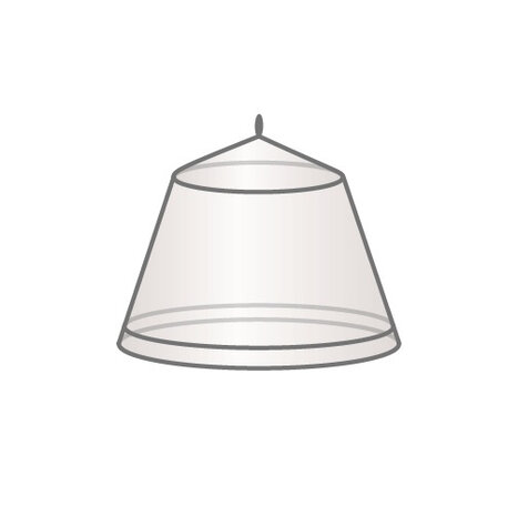 klamboe Pyramid 2-persoons polyester/mesh wit