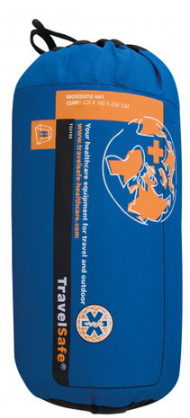 klamboe Cube 1-2 persoons polyester/mesh wit