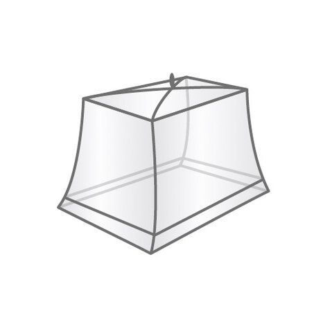 klamboe Cube 1-2 persoons polyester/mesh wit