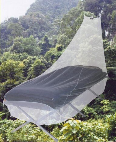 klamboe Wilderness 1-persoons polyester/mesh wit