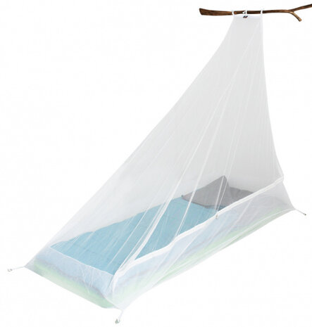klamboe Cocoon 1-persoons polyester/mesh wit
