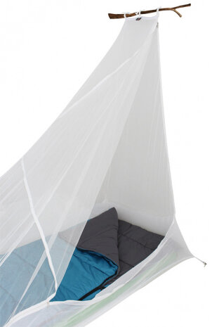 klamboe Cocoon 1-persoons polyester/mesh wit