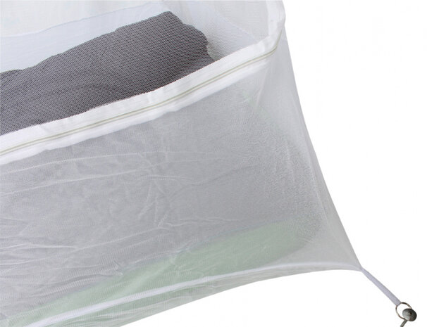 klamboe Cocoon 1-persoons polyester/mesh wit