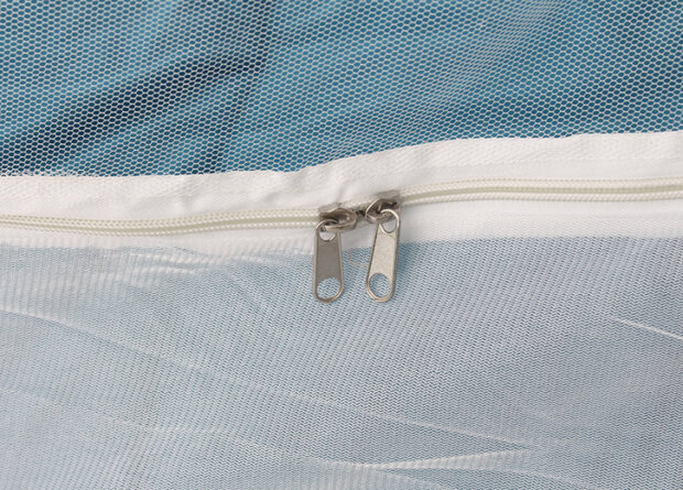 klamboe Cocoon 1-persoons polyester/mesh wit