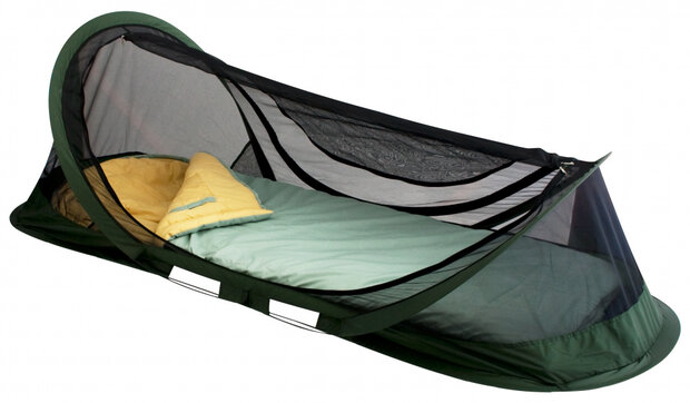 klamboe Pop Up 1-persoons polyester/mesh zwart