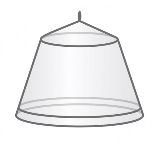 klamboe Pop Out 2 persoons polyester/meshextra wit