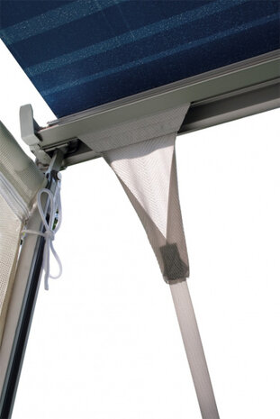 stormbespanning luifels 78 cm polyester grijs 7-delig
