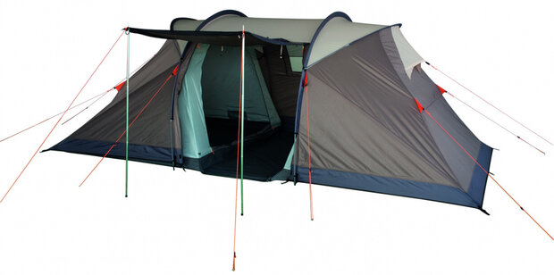 luifelstokken 20 mm 200 cm aluminium grijs 4-delig